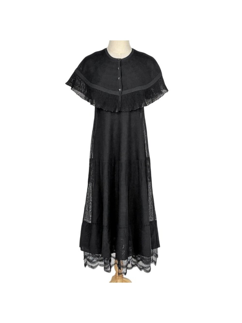 Chanel Open Shoulder Dress Set Cape